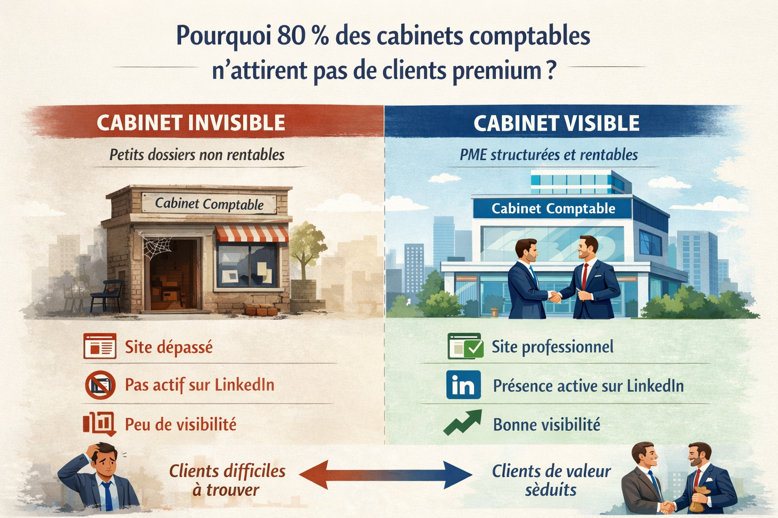 Pourquoi 80 % des cabinets comptables n’attirent pas de clients premium
