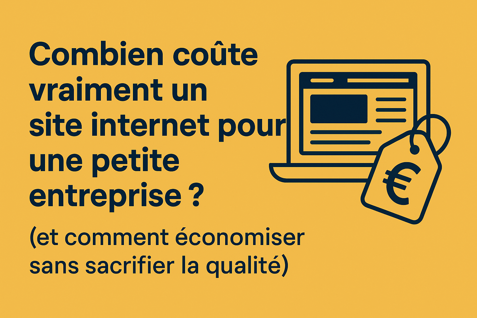 Combien coûte vraiment un site internet pour une petite entreprise ? (et comment économiser sans sacrifier la qualité)