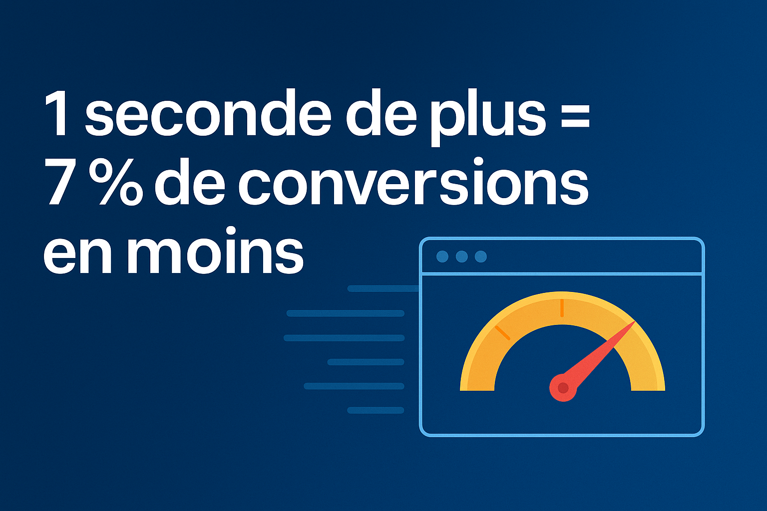 1 seconde de plus = 7 % de conversions en moins : pourquoi la vitesse change tout ⚡